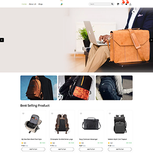 ecommerce shop template Bags Store Theme
