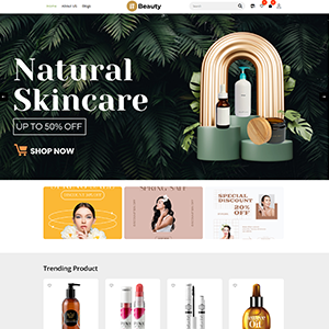 ecommerce shop template Beauty Store Theme