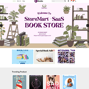 ecommerce shop template Books Store Theme