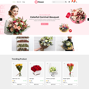 ecommerce shop template Flower Store Theme
