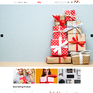 ecommerce shop template Gifty Store Theme