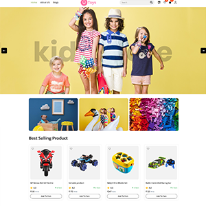 ecommerce shop template Kids Store Theme