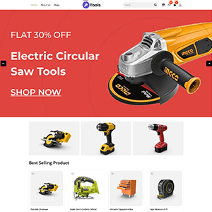 ecommerce shop template Tools Store Theme