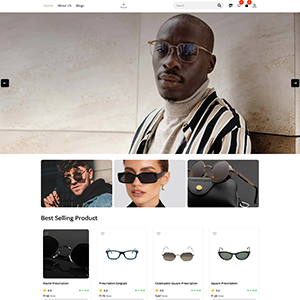 ecommerce shop template Watch & Glasses Store Theme